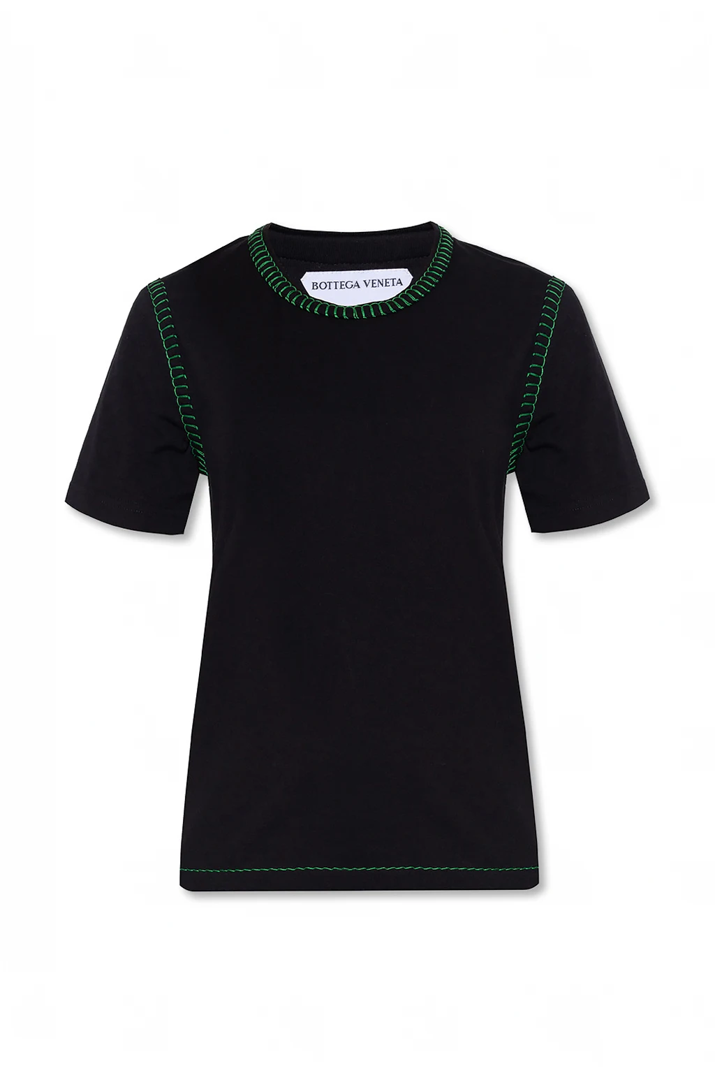 T-shirt with decorative stitching