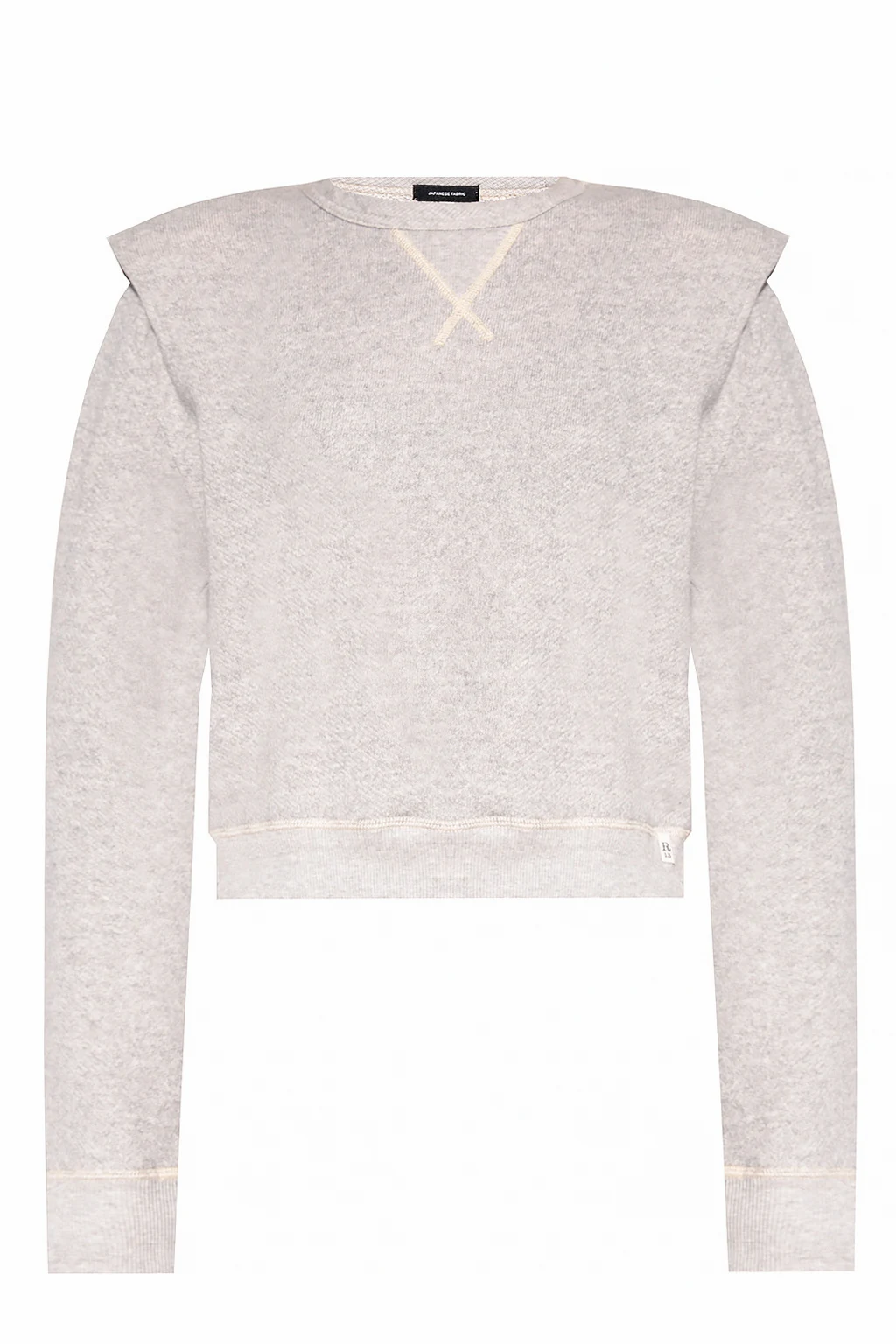 Sweatshirt with padded shoulders