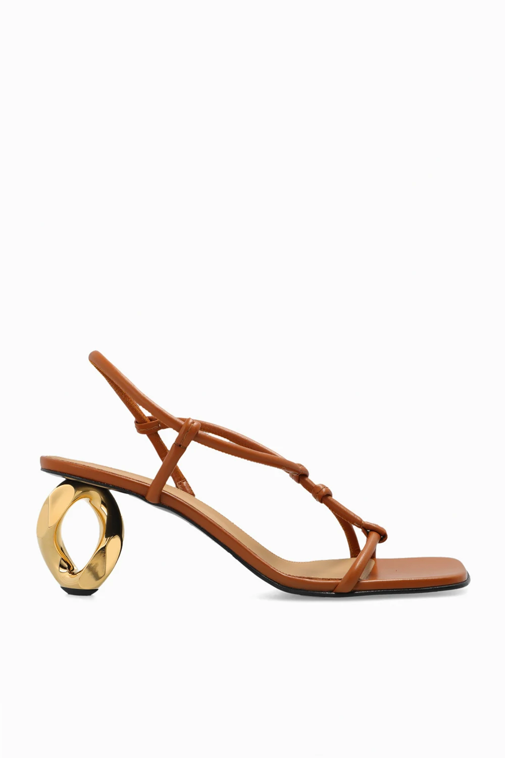 BROWN Heeled sandals