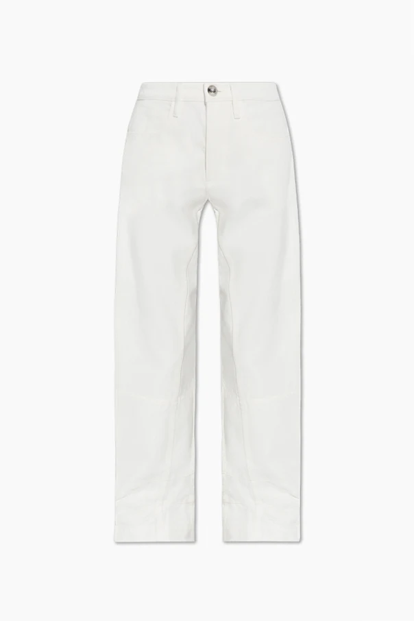 WEISS Jeans mit dekorativer Verzierung