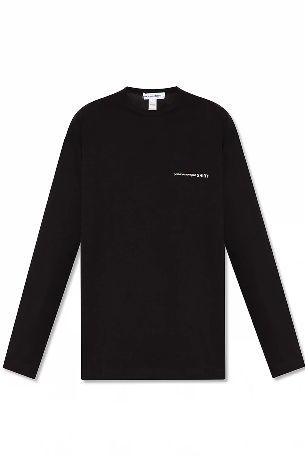 BLACK T-shirt with long sleeves