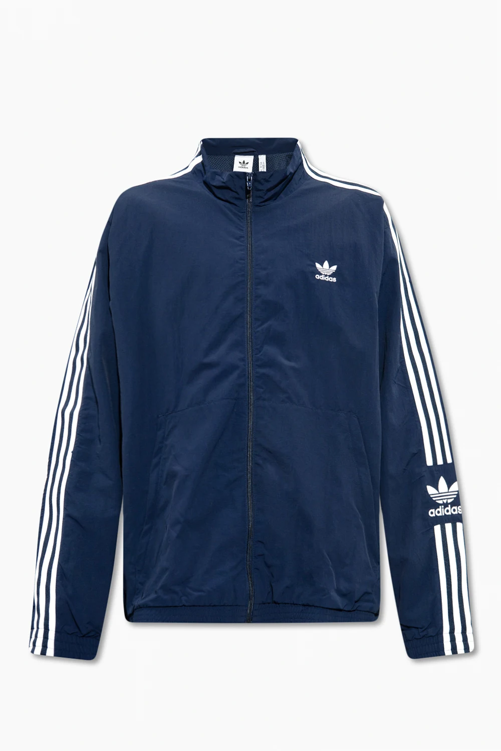 Jacket with stand collar