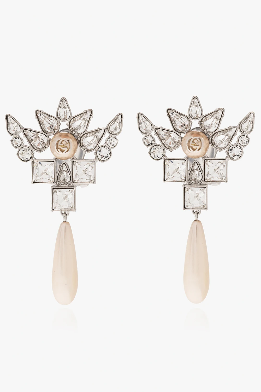 Clip-on earrings with logo