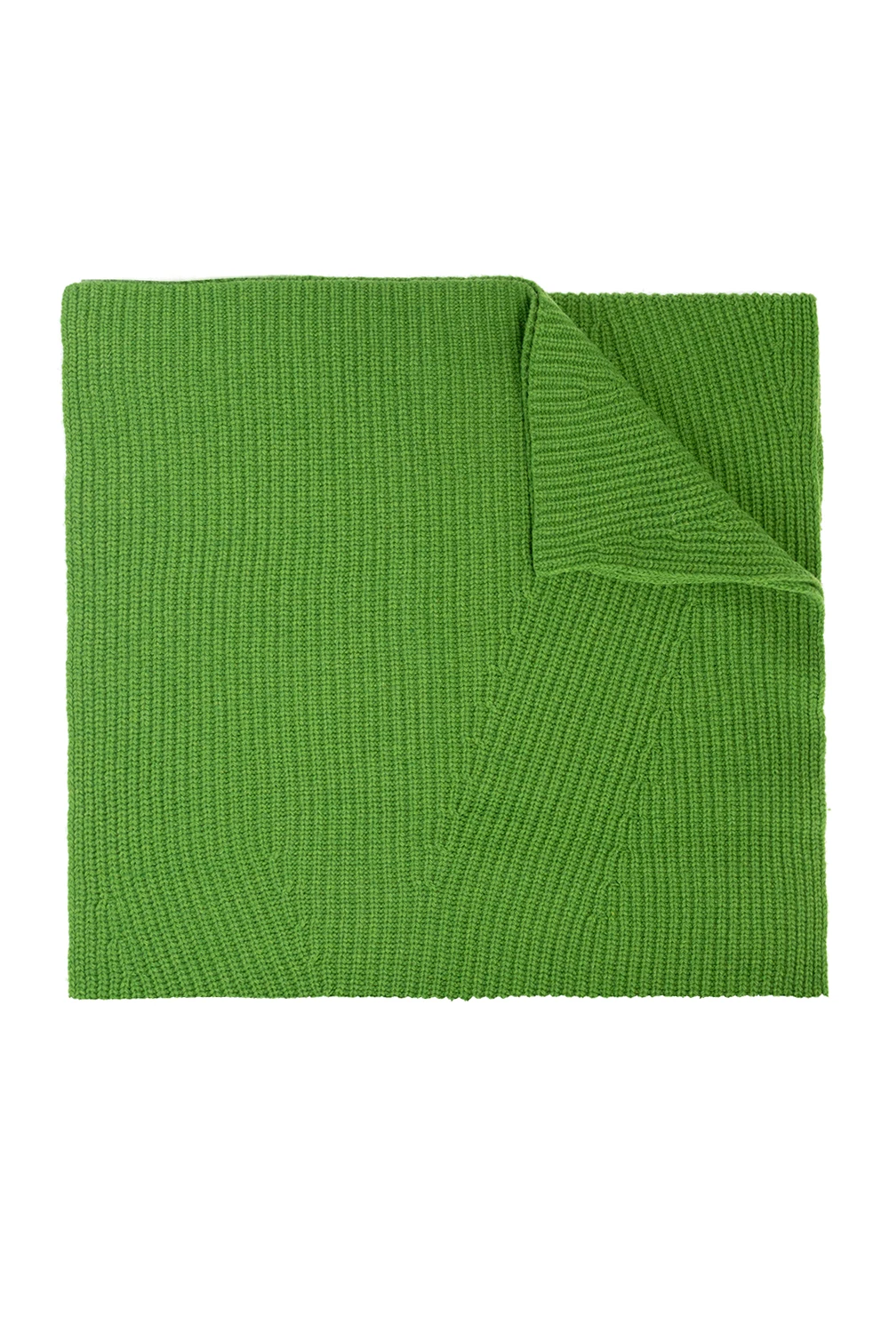 GREEN Knitted scarf