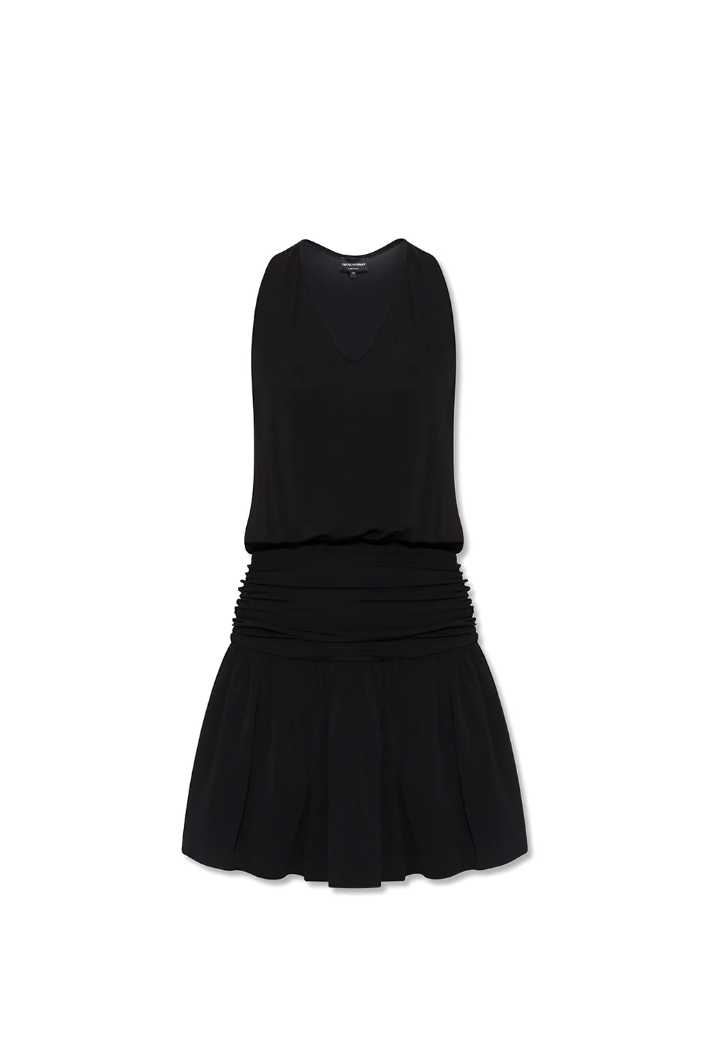 BLACK Gathered dress