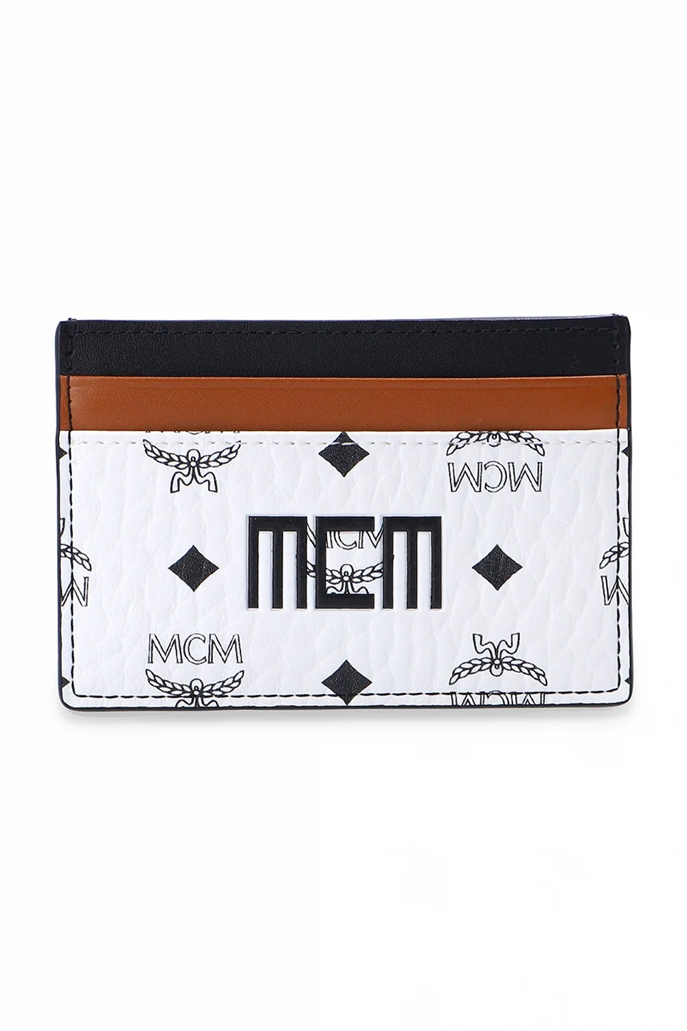 WHITE Card holder with logo