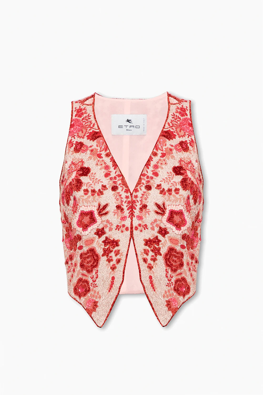 Vest with floral motif