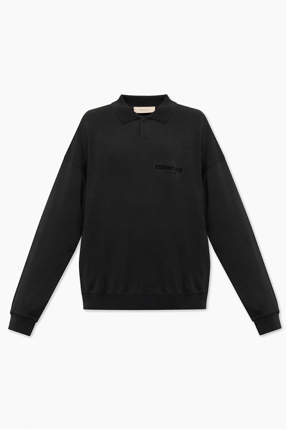 BLACK Polo sweatshirt