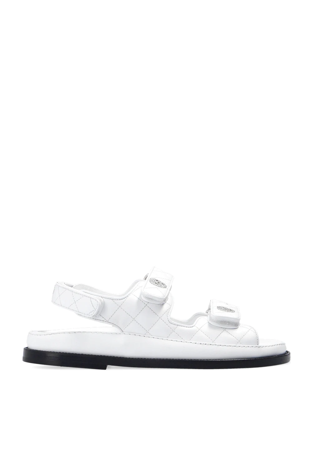 WHITE Sandals with logo