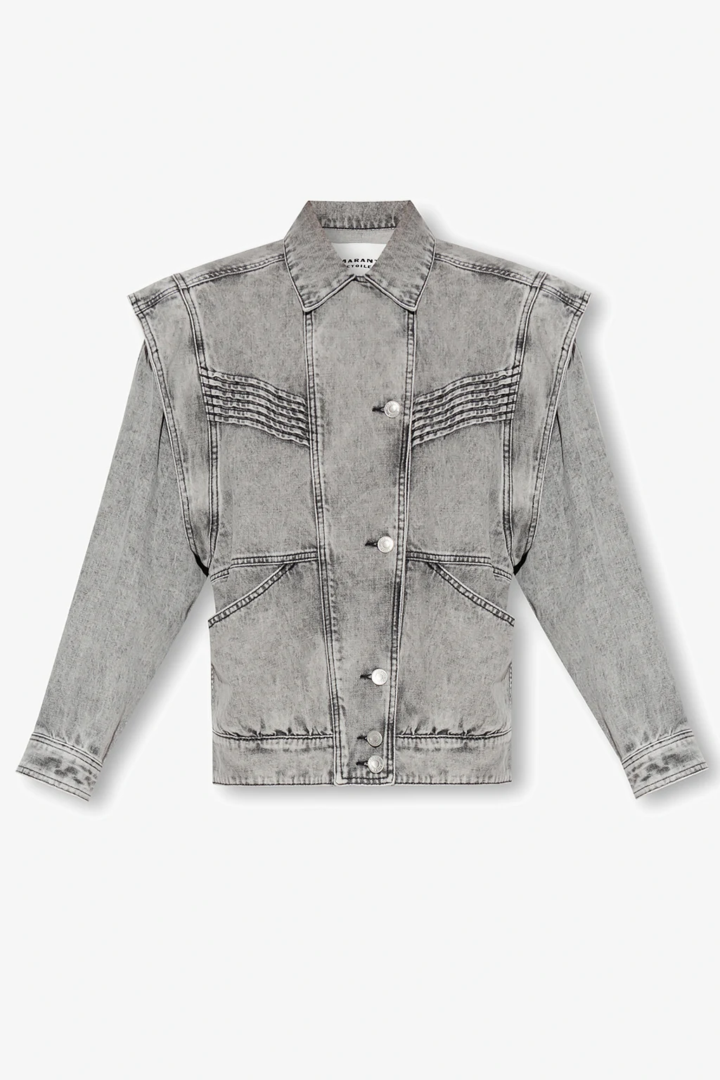 ‘Harmon’ denim jacket with detachable sleeves