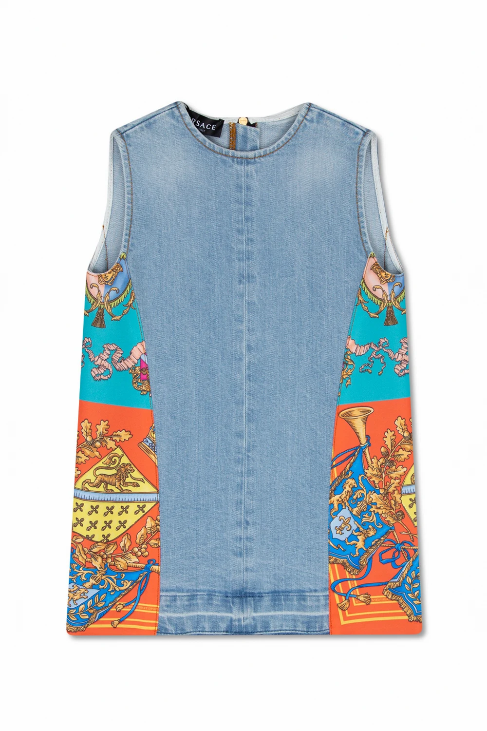 Jeansowa sukienka bez rękawów