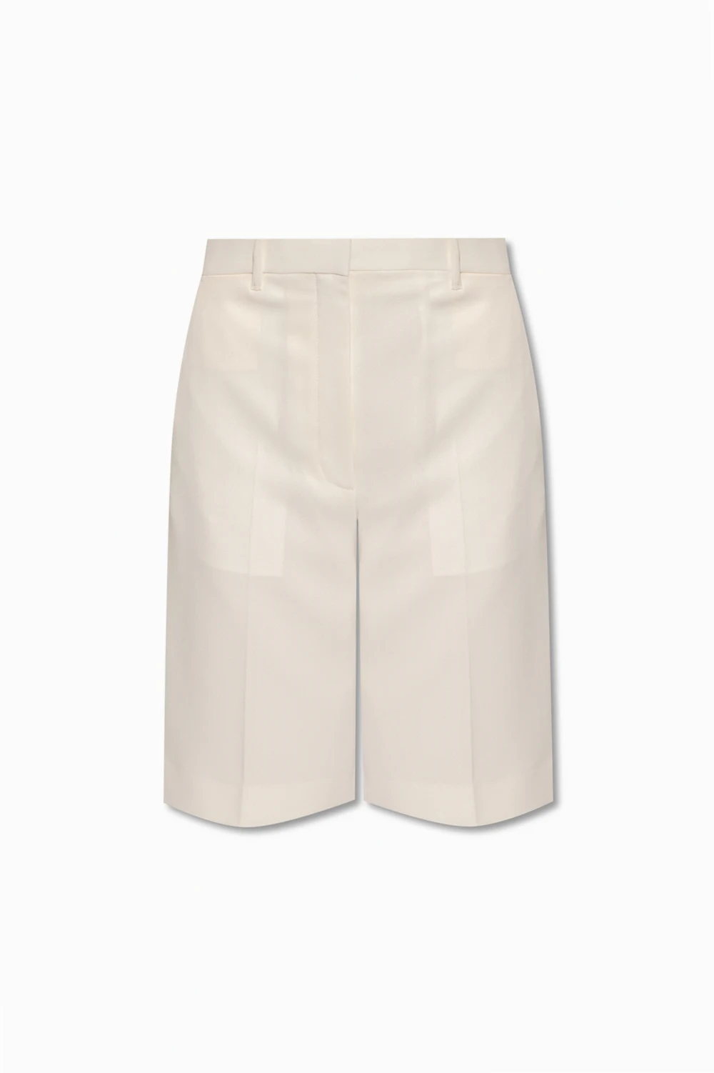 ‘Trin’ pleat-front shorts