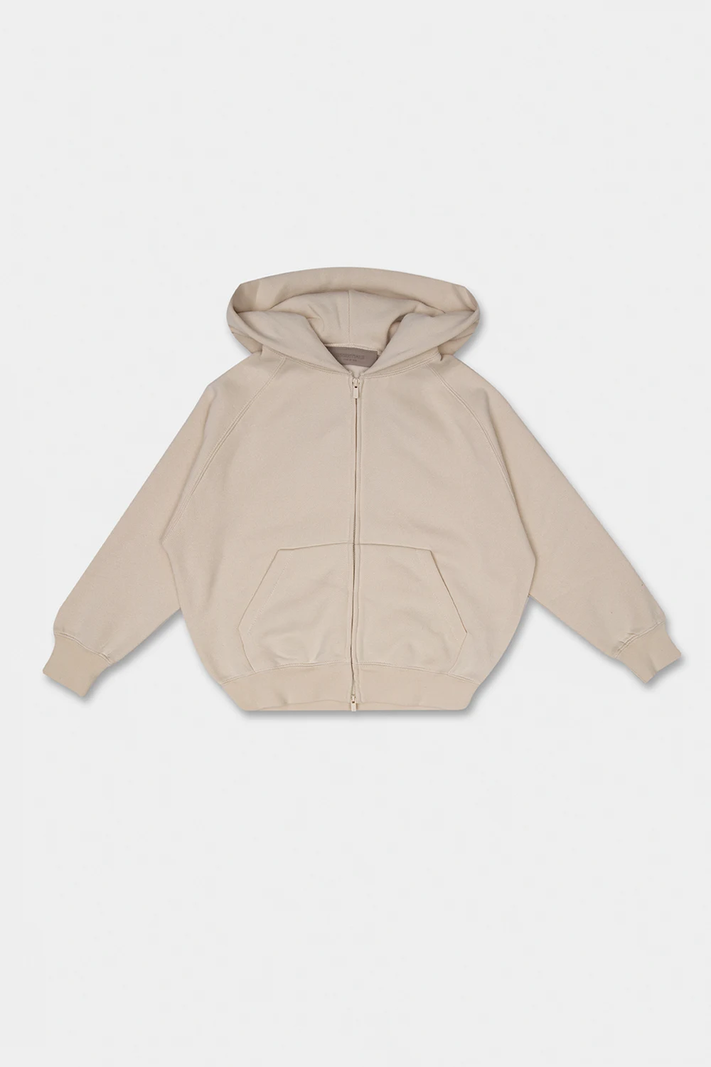 cream Hoodie with logo
