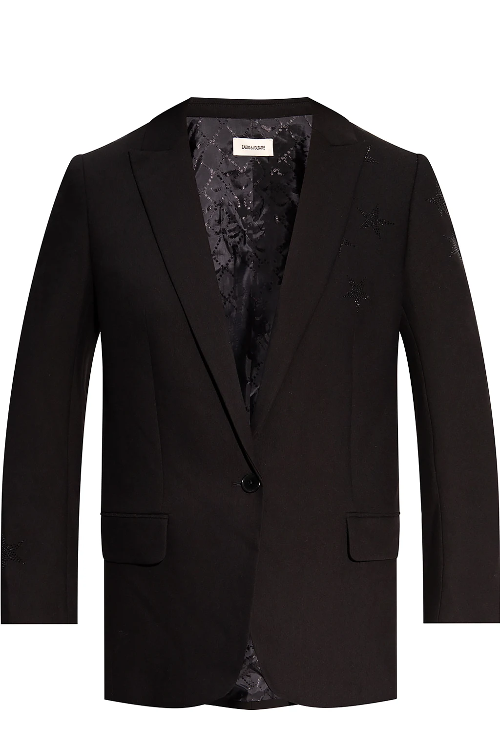 Blazer with peak lapels
