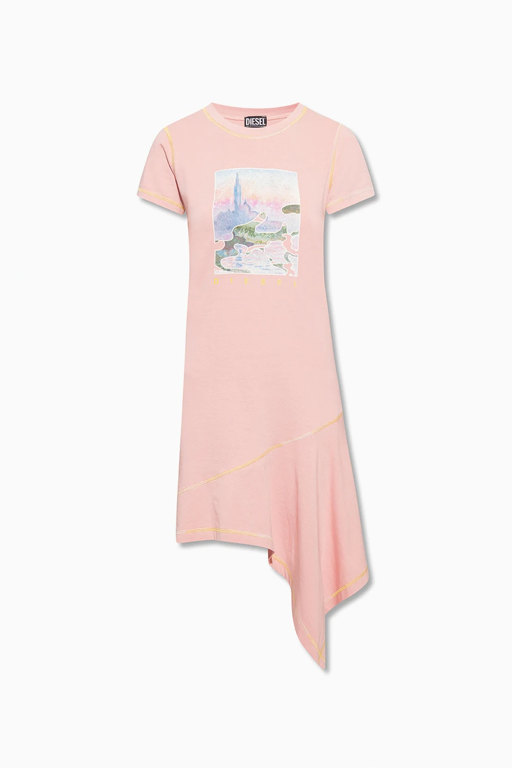 PINK ‘D-Reflo’ asymmetric dress