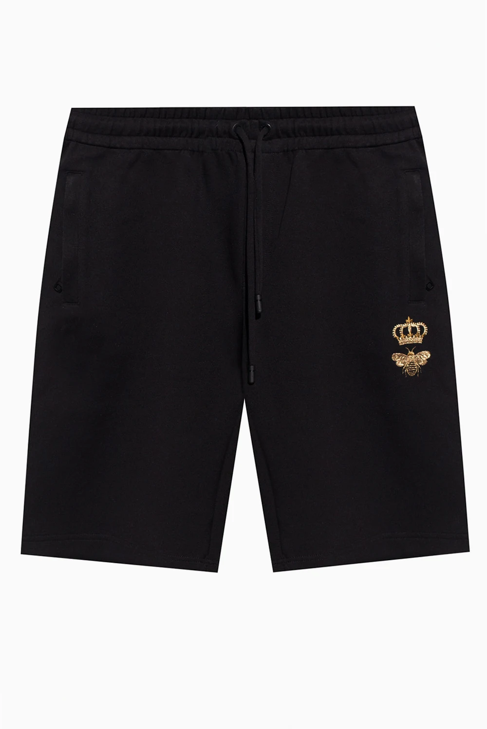 BLACK Embroidered shorts