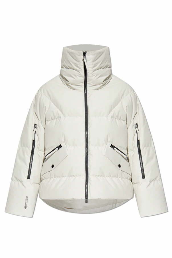 cream Ski jacket with wide collar