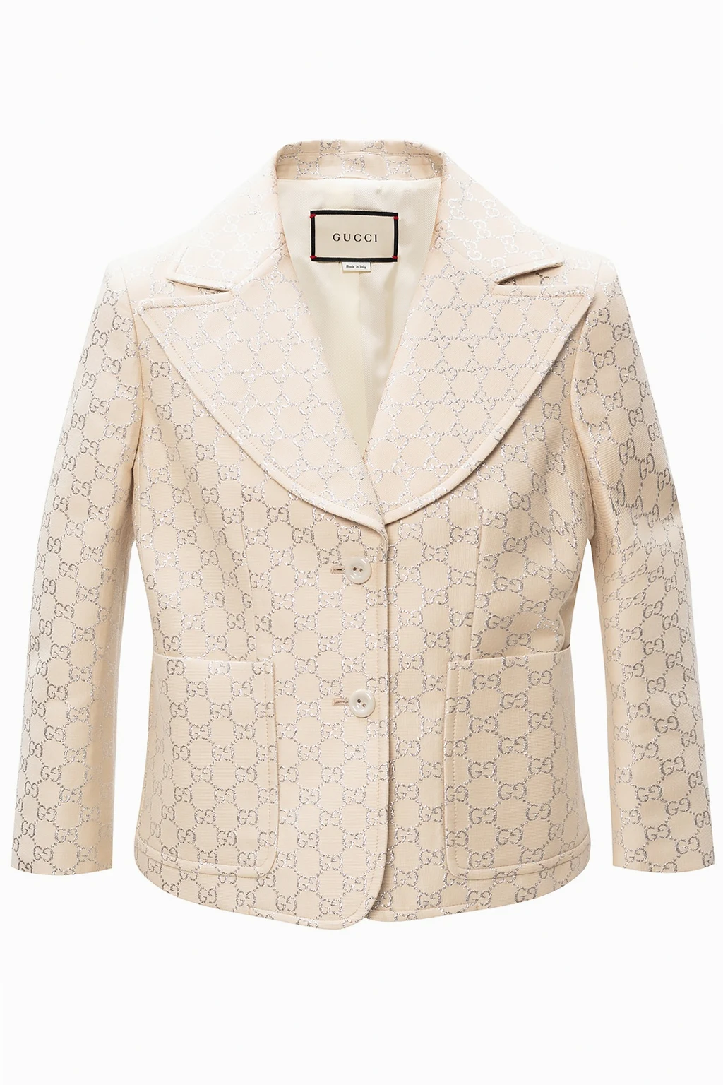 beige Blazer with logo