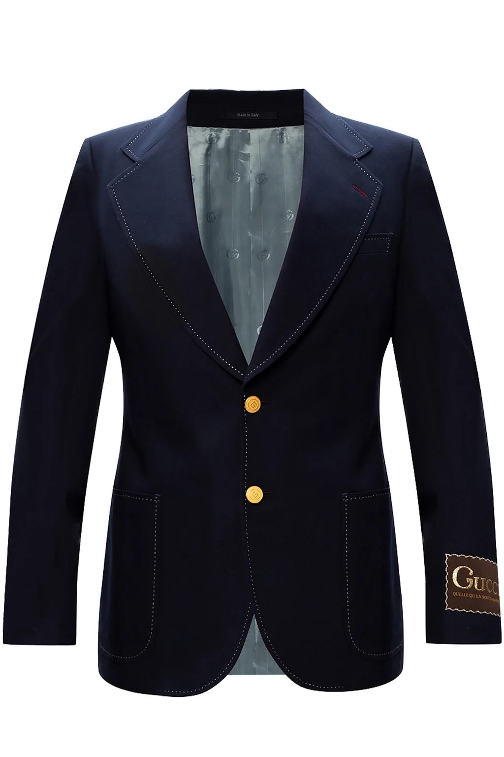 Blazer with notched lapels