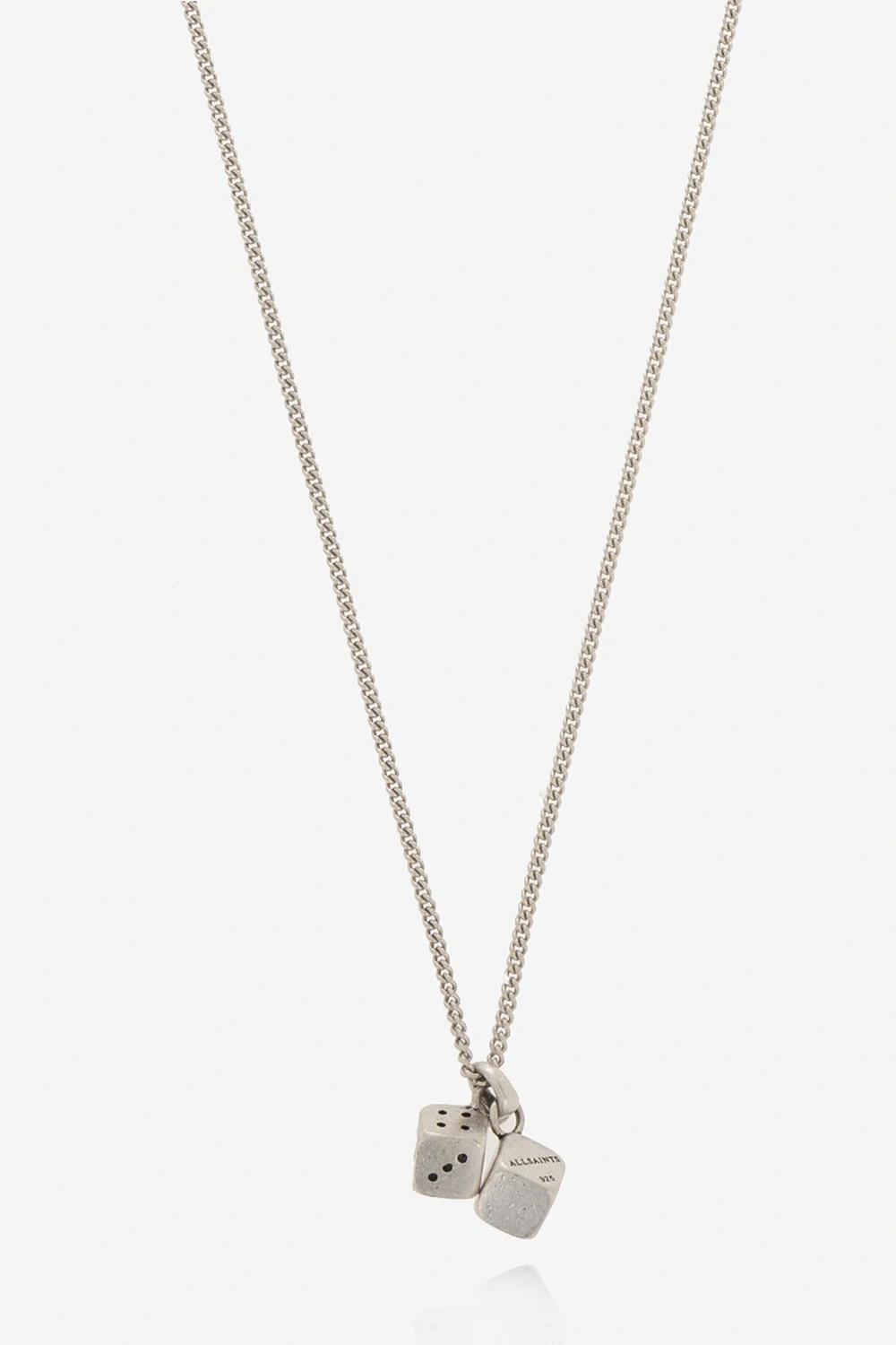 SILVER ‘Double Dice’ silver necklace