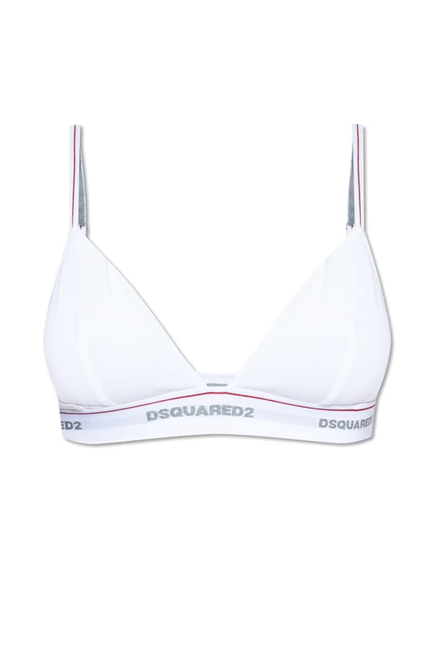 BIAŁY  Biustonosz z logo