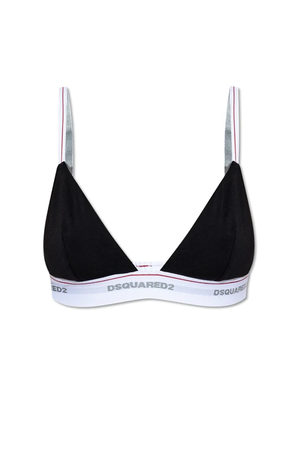 CZARNY Biustonosz z logo