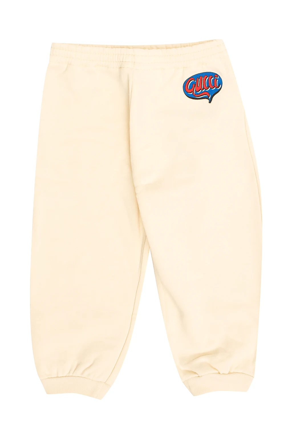 beige Sweatpants with logo