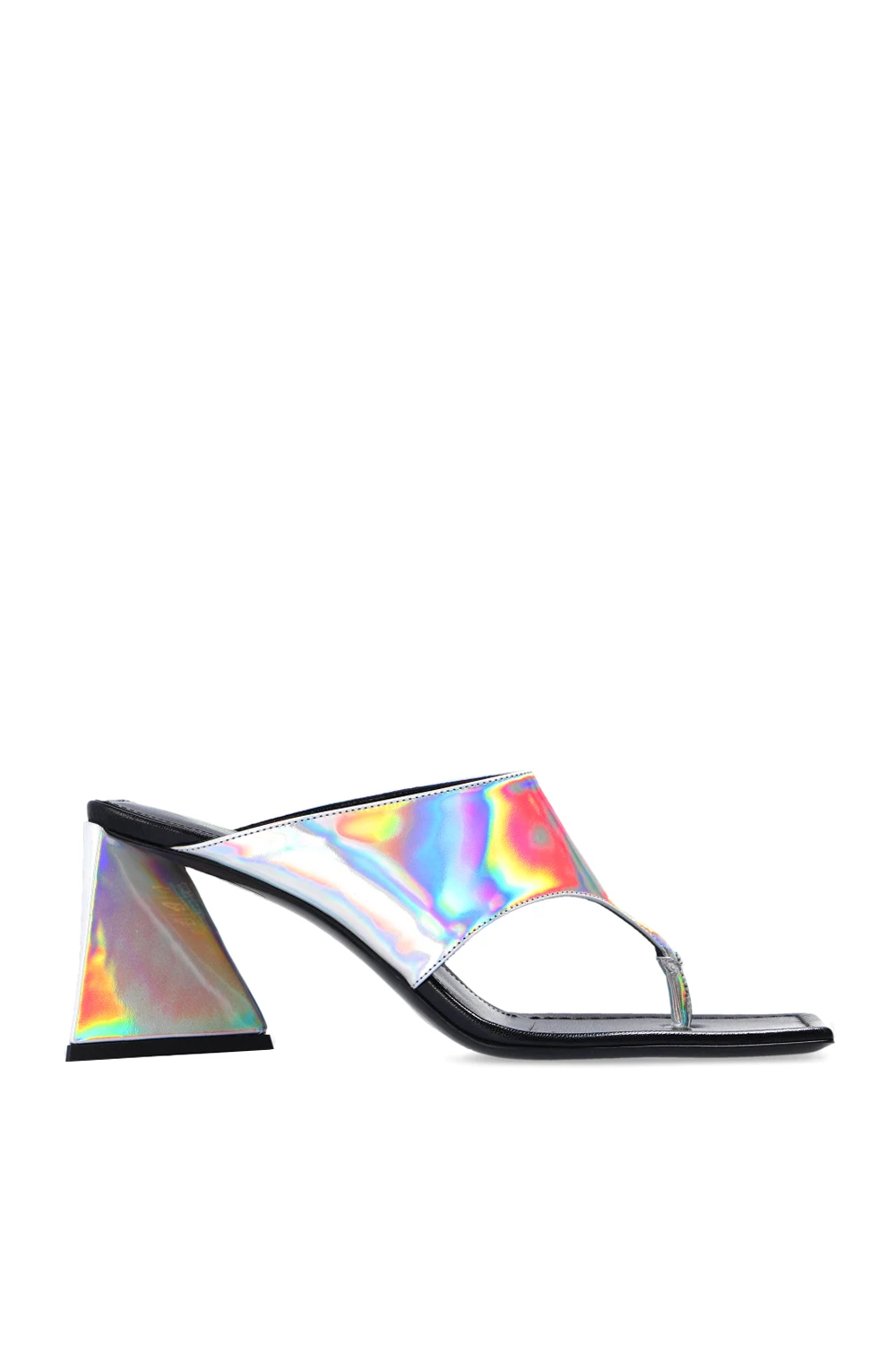 ‘Devon’ heeled flip-flops