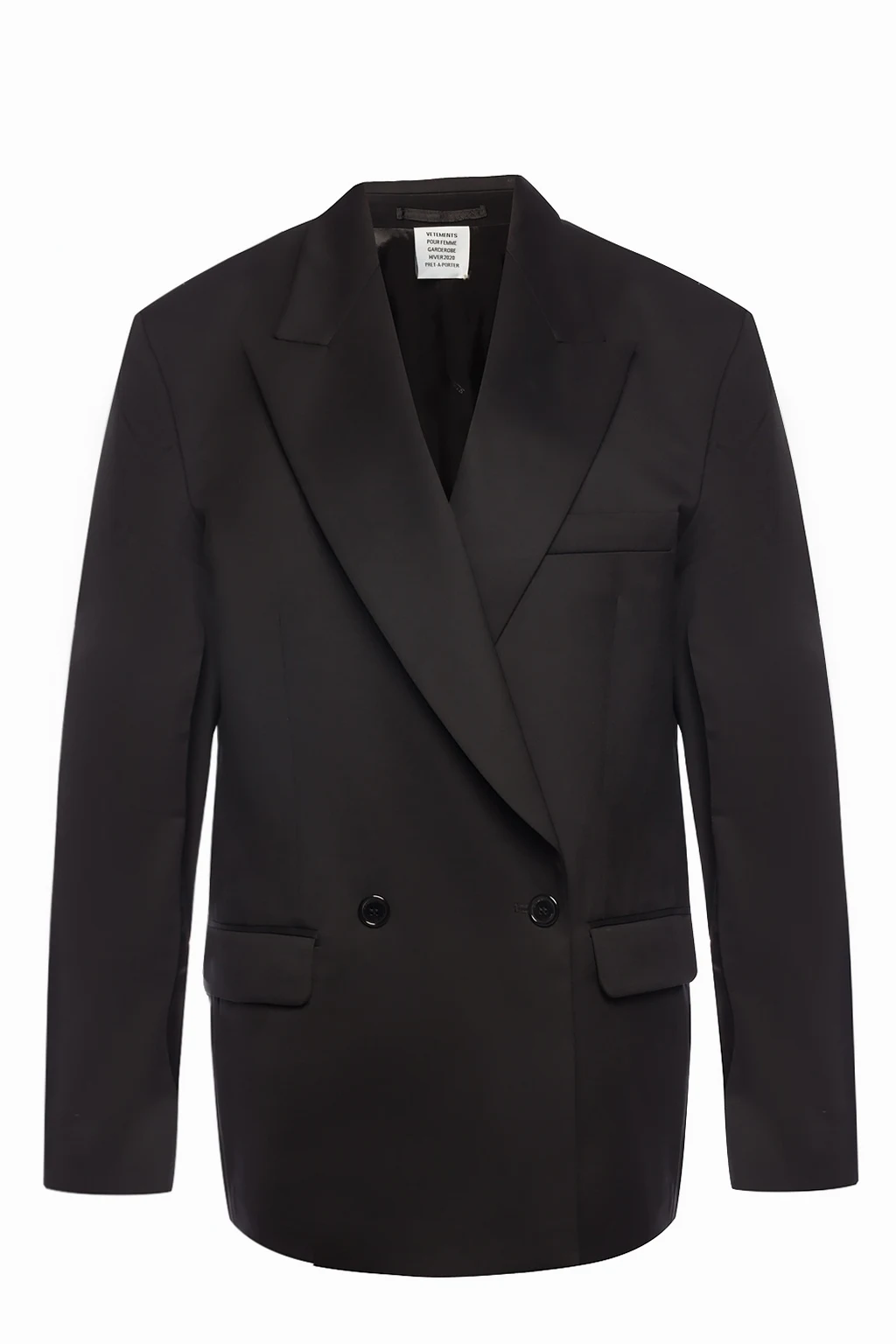BLACK Peak lapel blazer