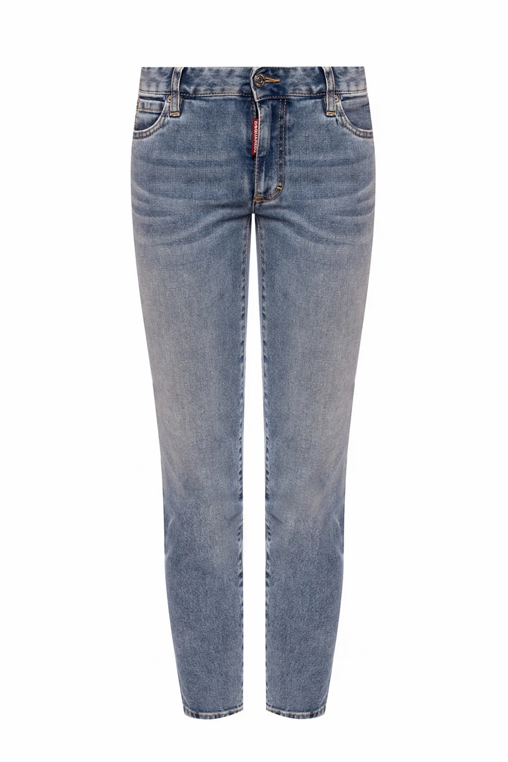 Jeansy z przetarciami ‘Cropped Twiggy Jean’