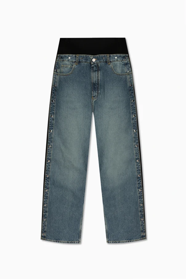 BLAU Jeans mit abnehmbaren Streifen