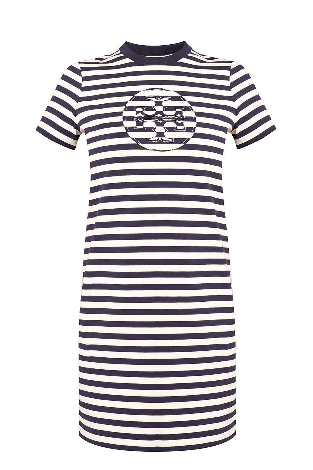 NAVY BLUE Dress with logo