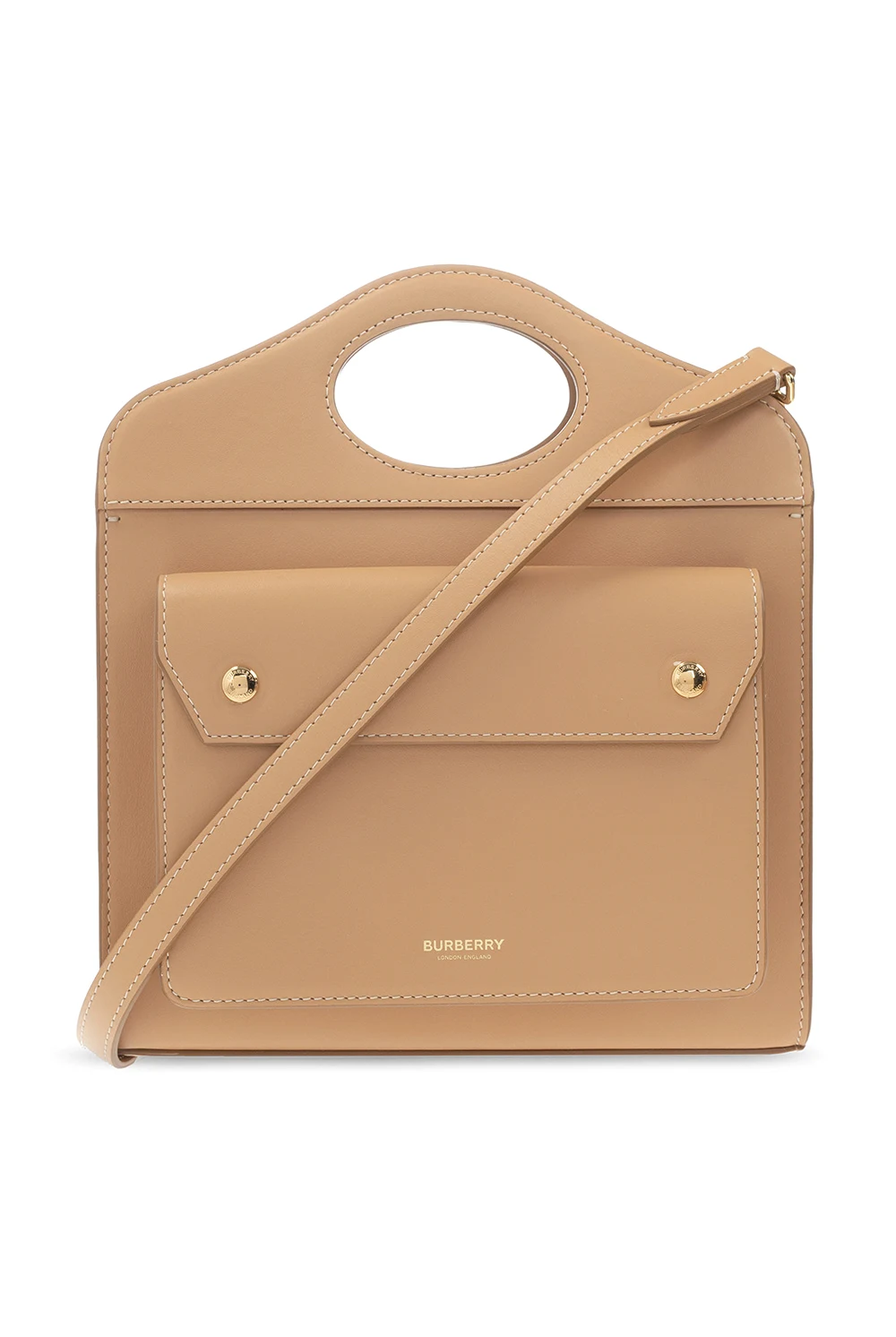 beige ‘Pocket Mini’ shoulder bag
