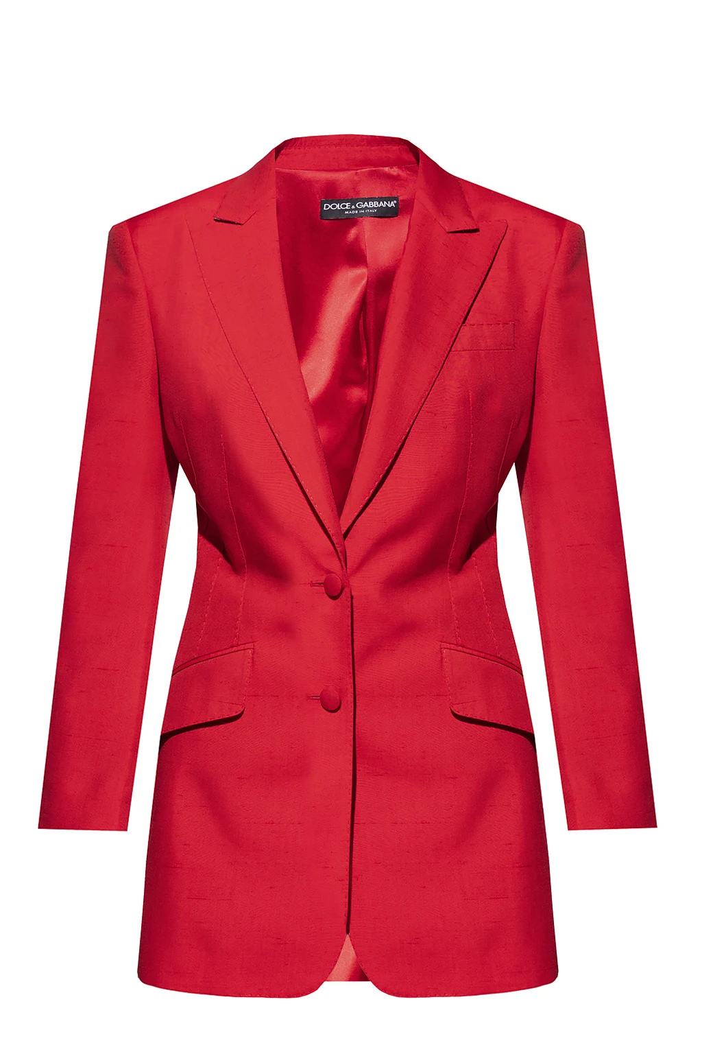 RED Blazer with peak lapels