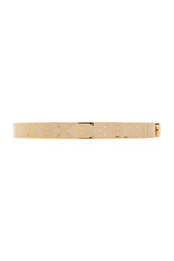kremowy Bransoleta `T Monogram`