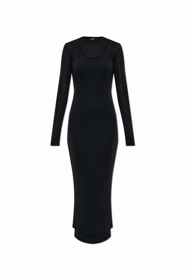 SCHWARZ Zweischichtiges Kleid
