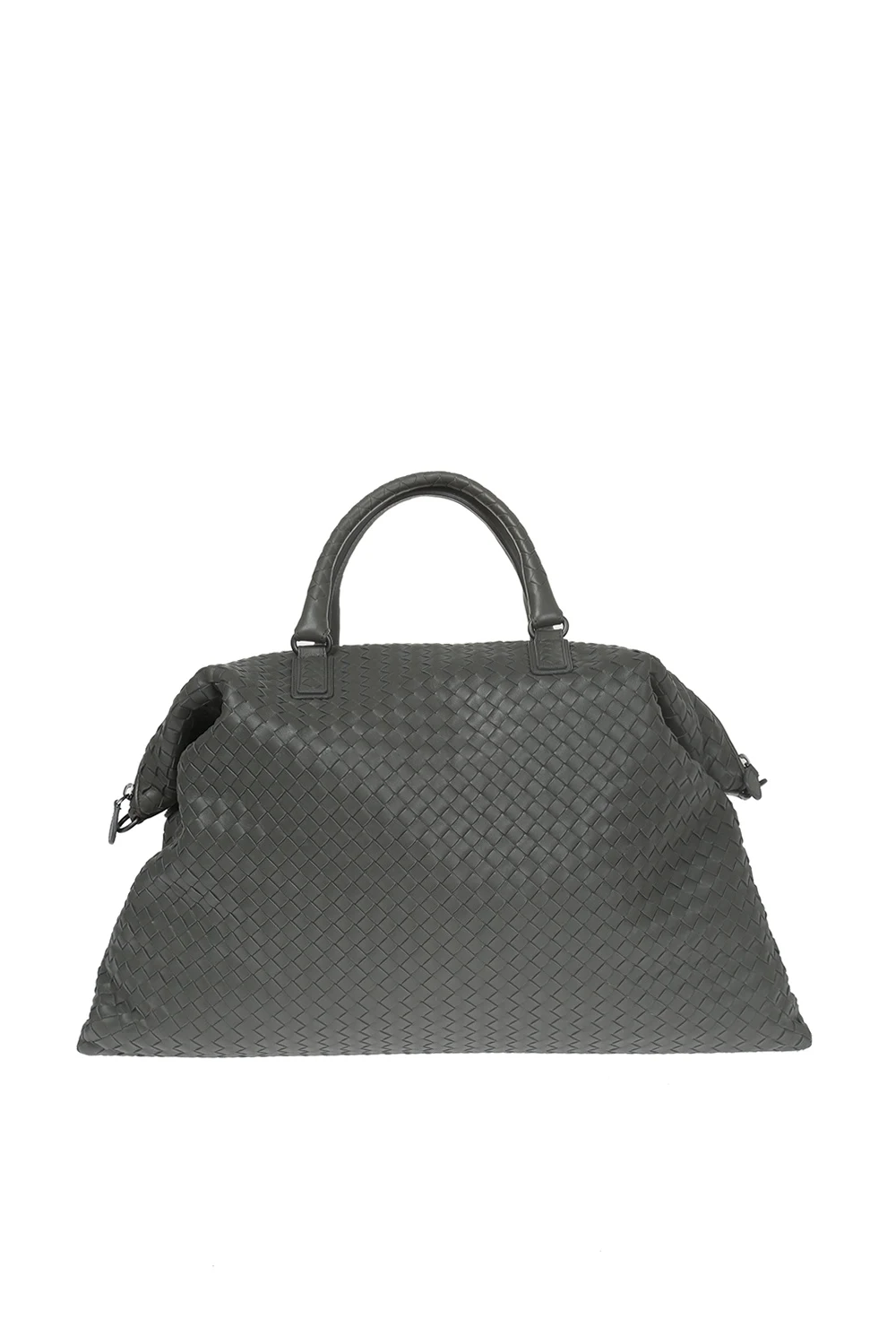 GREY Leather holdall