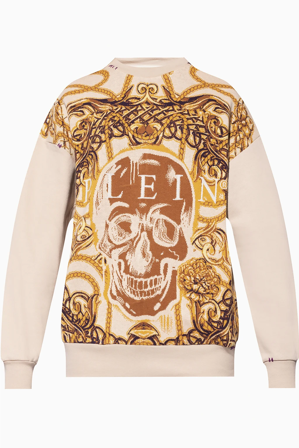 beige Sweatshirt with logo