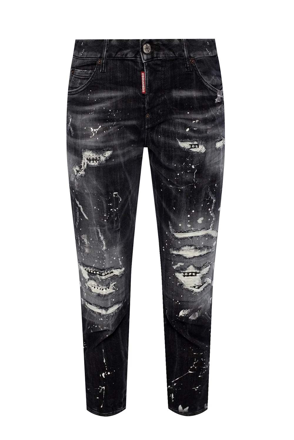 'Cool Girl Cropped Jean' raw-cut jeans