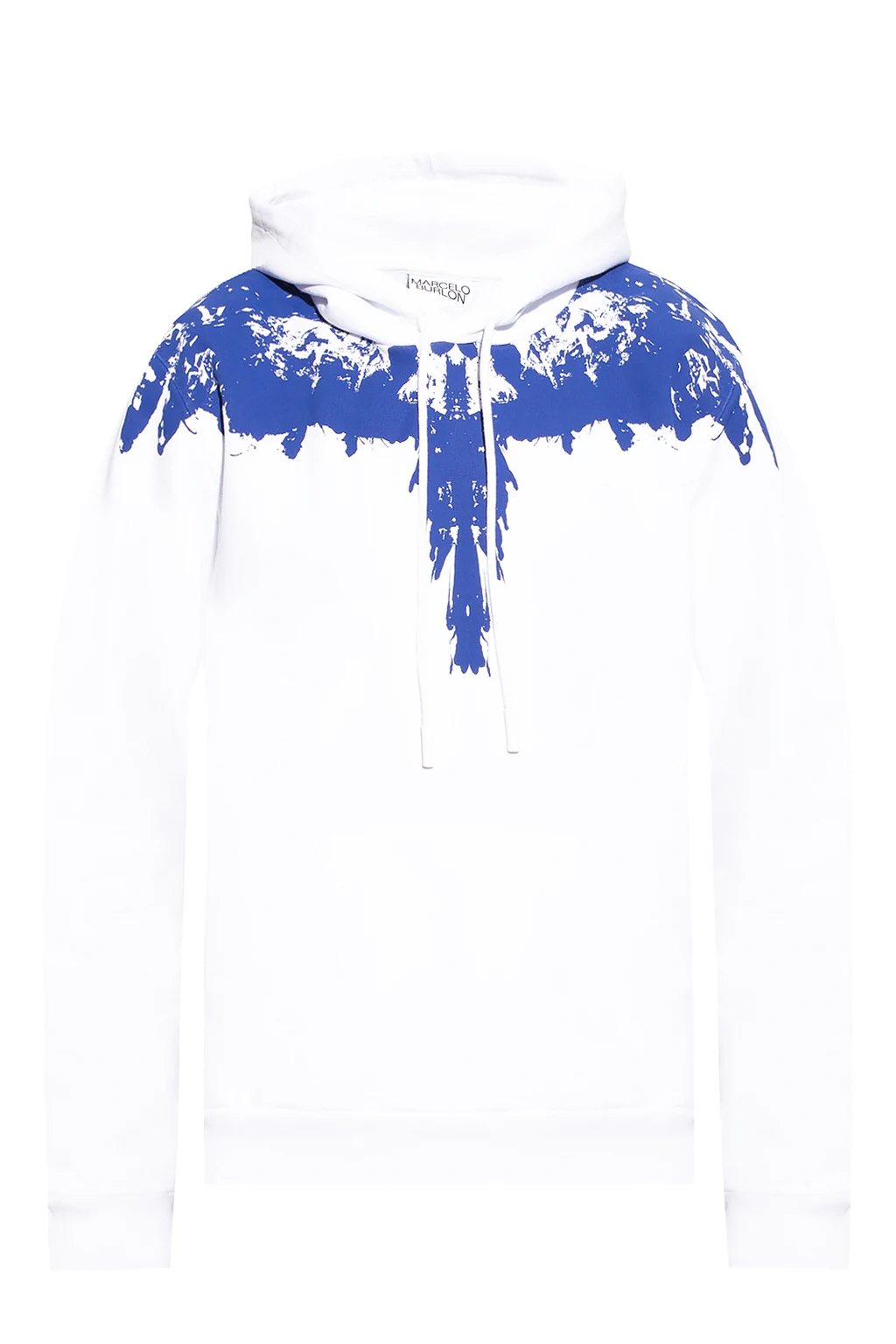 WHITE Printed hoodie