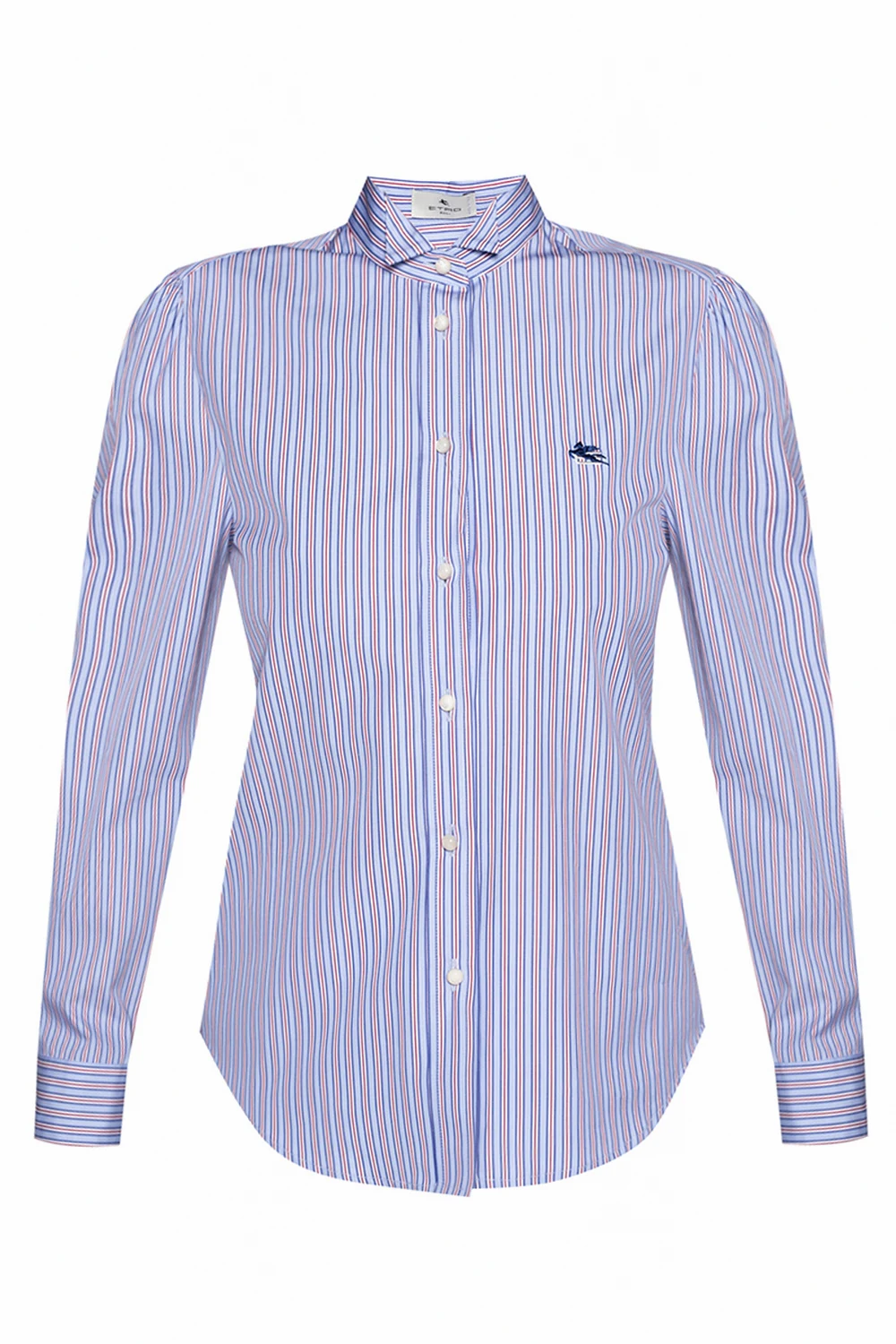 Shirt with band collar