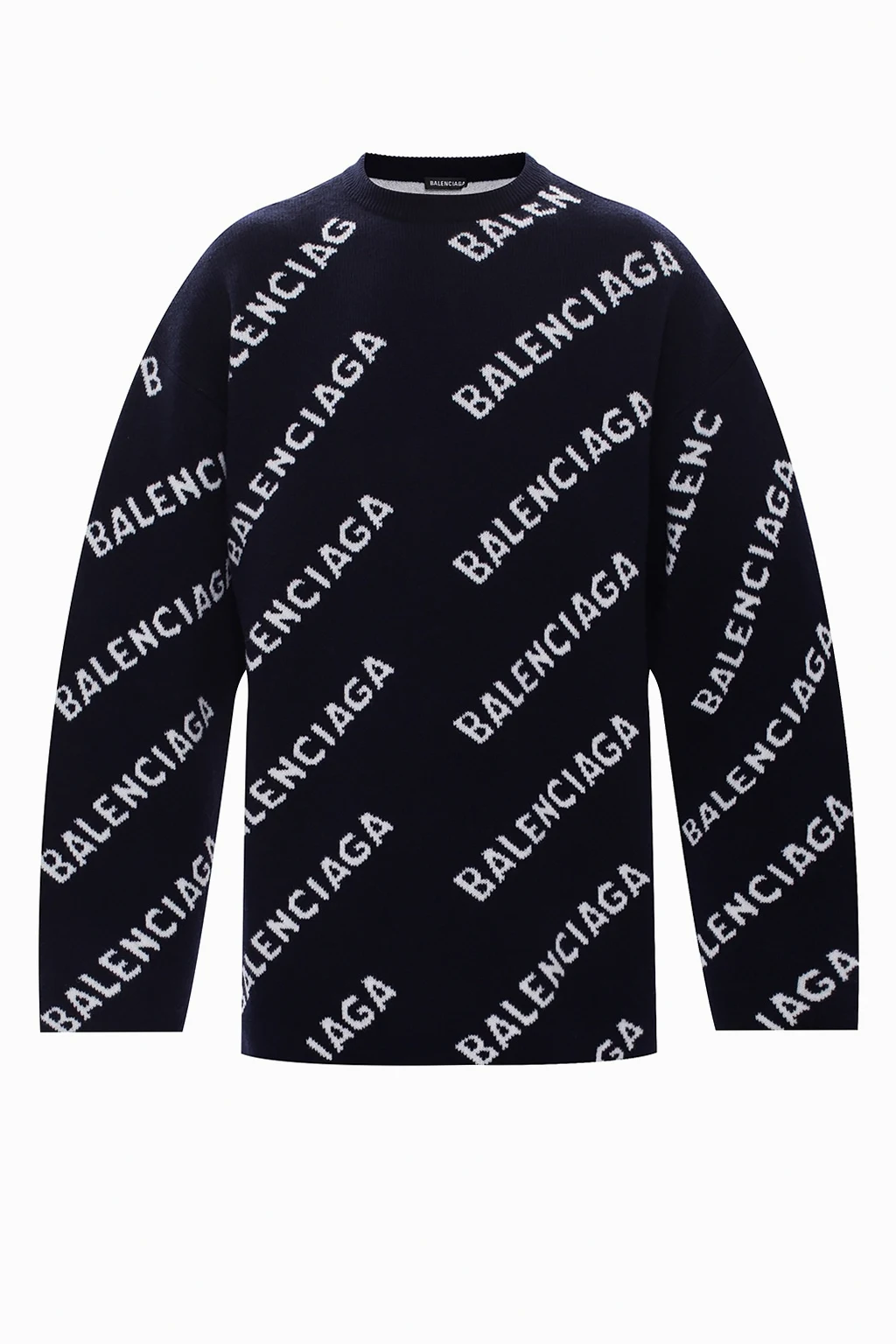 NAVY BLUE Sweater with logo