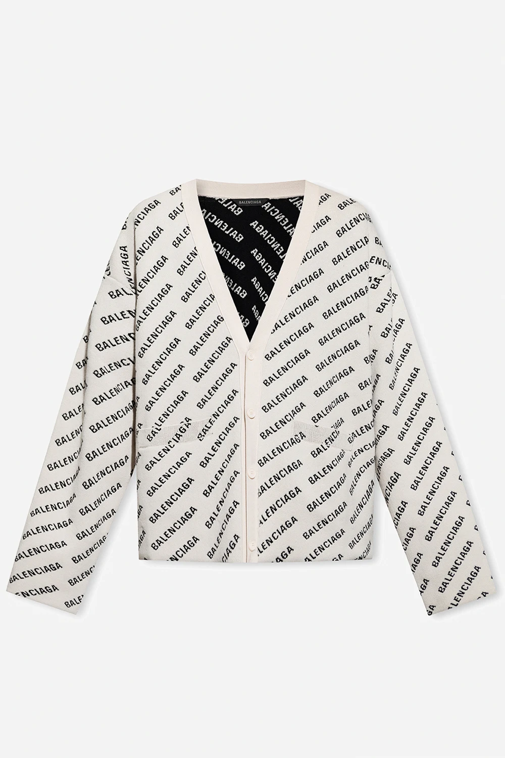 cream Cardigan with monogram