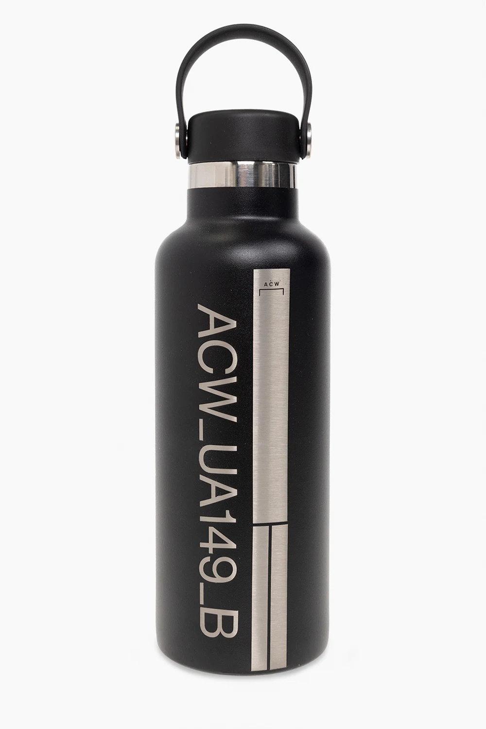 BLACK Water bottle with logo
