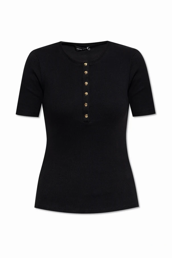 SCHWARZ Geripptes Top 'Alessia'