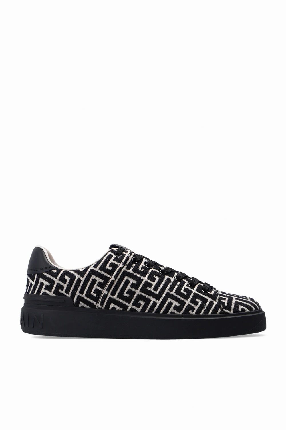 BLACK Sneakers with logo pattern