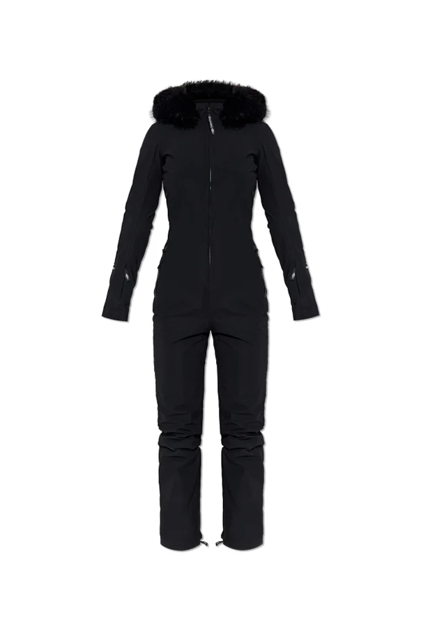 CZARNY Kombinezon z kolekcji `Skiwear`