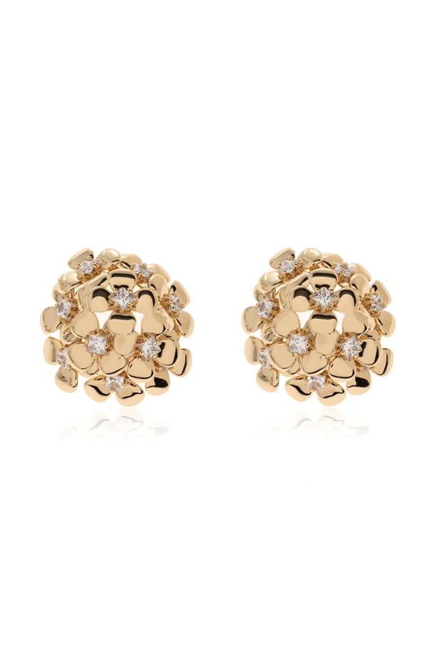 GOLD Flower motif earrings
