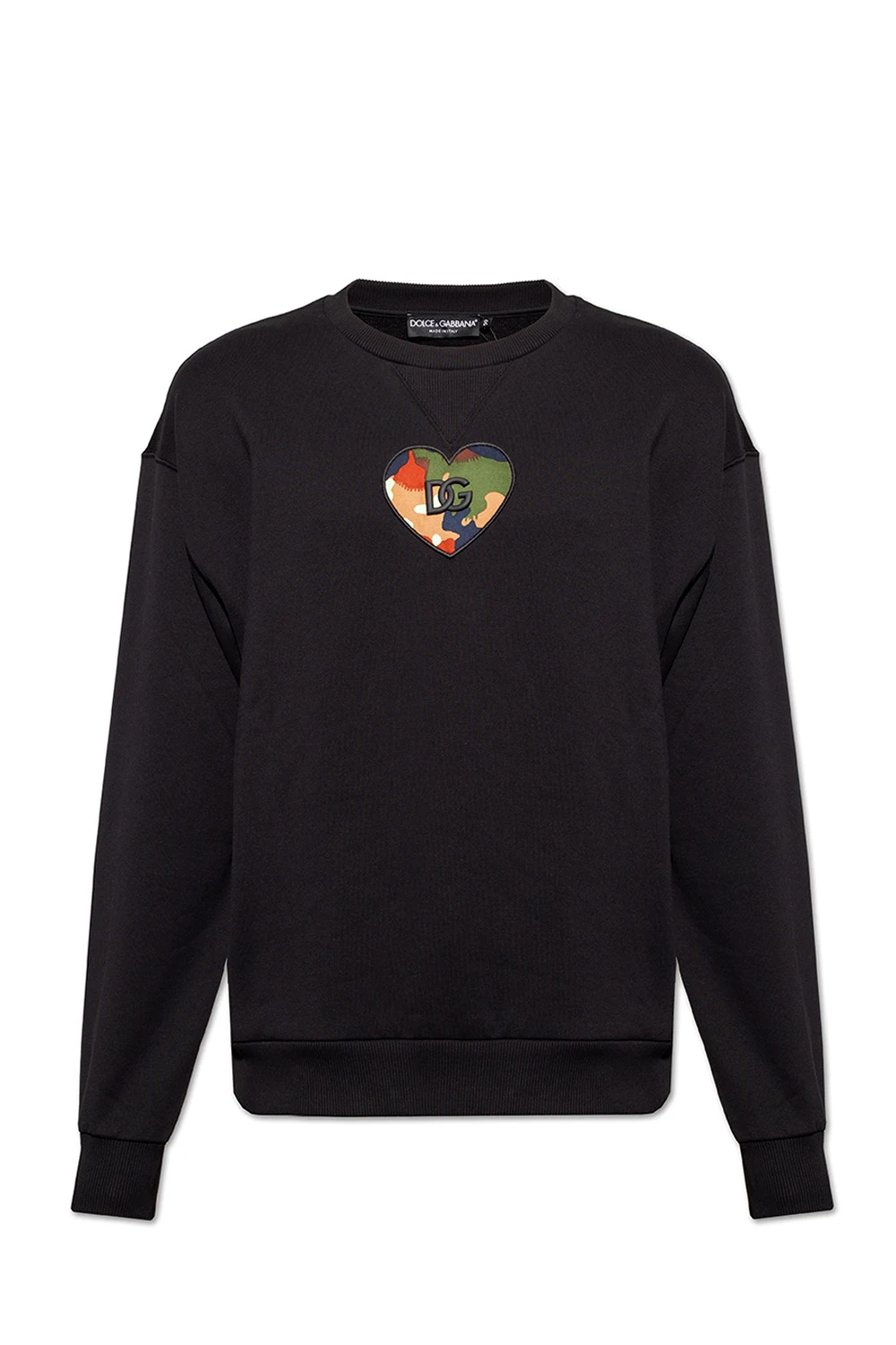 BLACK The ‘Reborn to Live’ collection patched sweatshirt