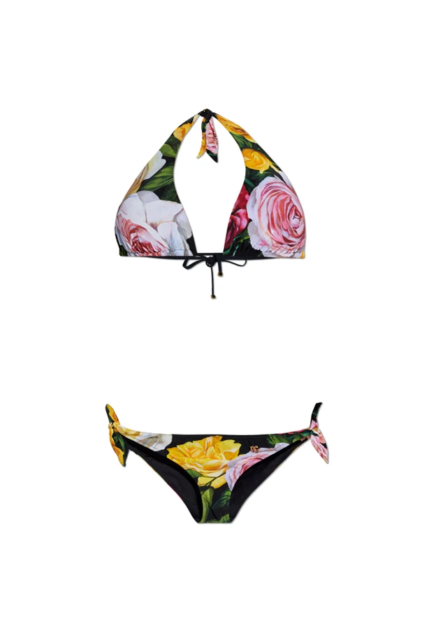 MULTIKOLOR Dwuczęściowy kostium kąpielowy z motywem kwiatowym